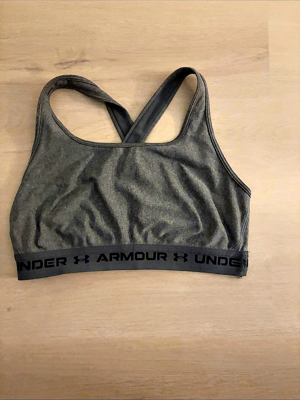 Under Armour Crossback Mid Sports Bra Black